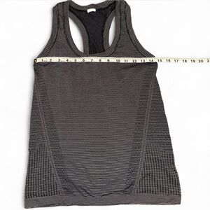 Athleta Black and White Striped Tank Top